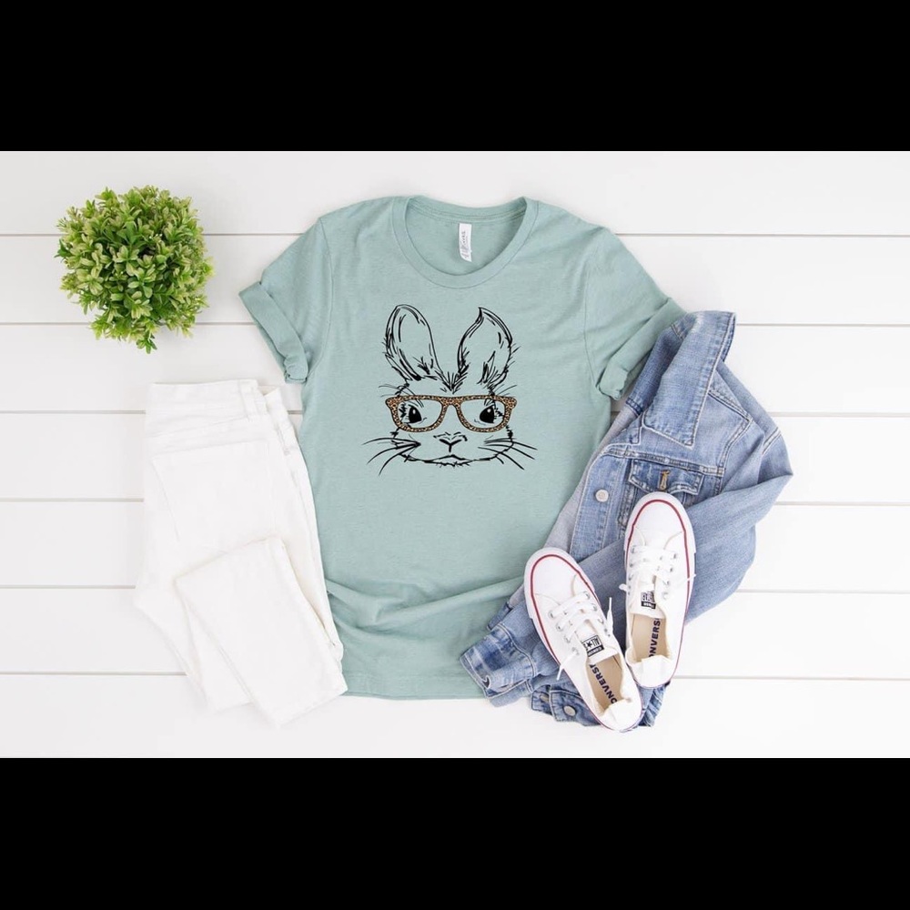 Bunny • Glasses • Tee / T-Shirt • Bella Canvas